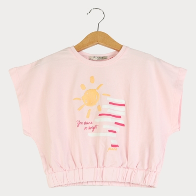 تیشرت یکرو لایکرا پشت پیلی دار (ست با کد 10105)