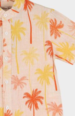 شومیز لینن اسلپ آستین کوتاه (ست با کد 11019)