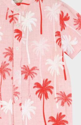 شومیز لینن اسلپ آستین کوتاه (ست با کد 11019)