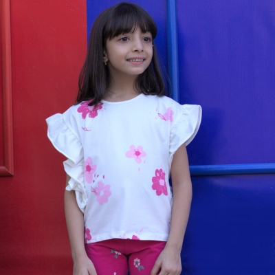 تاپ یکرو لایکرا پهلو چین دار