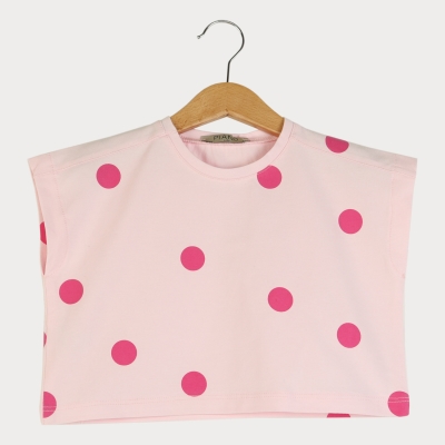 نیم تنه یکرو لایکرا آستین کوتاه (ست با کد 10109)