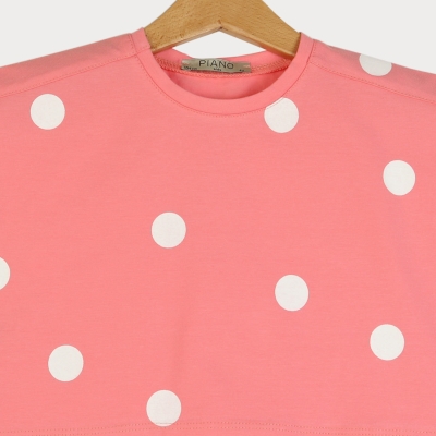 نیم تنه یکرو لایکرا آستین کوتاه (ست با کد 10109)