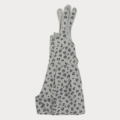 سرهمی یکرو لایکرا آستین حلقه ای تمام چاپ پلنگی