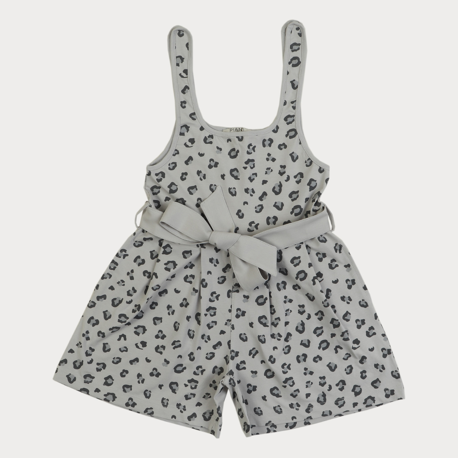 سرهمی یکرو لایکرا آستین حلقه ای تمام چاپ پلنگی