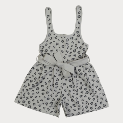 سرهمی یکرو لایکرا آستین حلقه ای تمام چاپ پلنگی