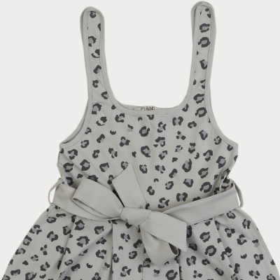 سرهمی یکرو لایکرا آستین حلقه ای تمام چاپ پلنگی