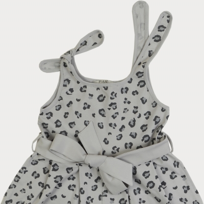 سرهمی یکرو لایکرا آستین حلقه ای تمام چاپ پلنگی