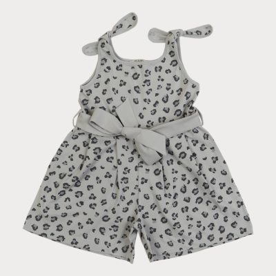 سرهمی یکرو لایکرا آستین حلقه ای تمام چاپ پلنگی