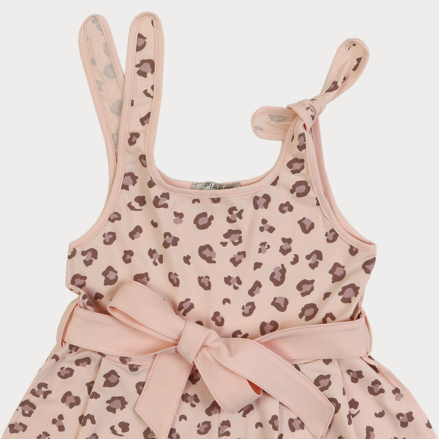 سرهمی یکرو لایکرا آستین حلقه ای تمام چاپ پلنگی