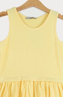 پیراهن ویسکوز کبریتی و ساده  آستین حلقه ای