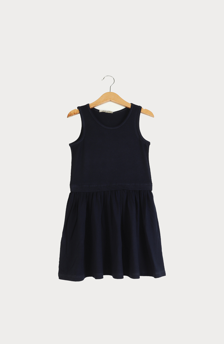 پیراهن ویسکوز کبریتی و ساده  آستین حلقه ای