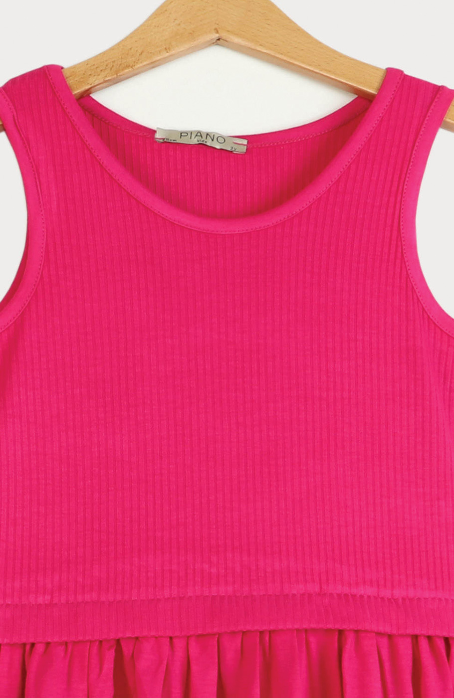 پیراهن ویسکوز کبریتی و ساده  آستین حلقه ای