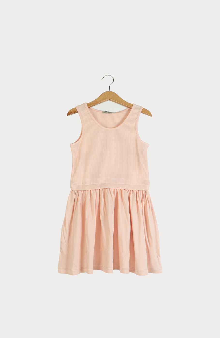 پیراهن ویسکوز کبریتی و ساده  آستین حلقه ای