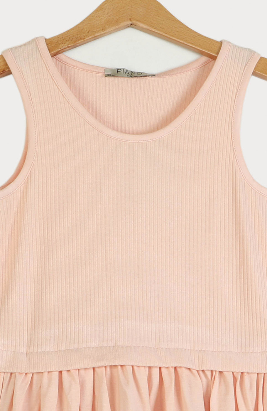 پیراهن ویسکوز کبریتی و ساده  آستین حلقه ای