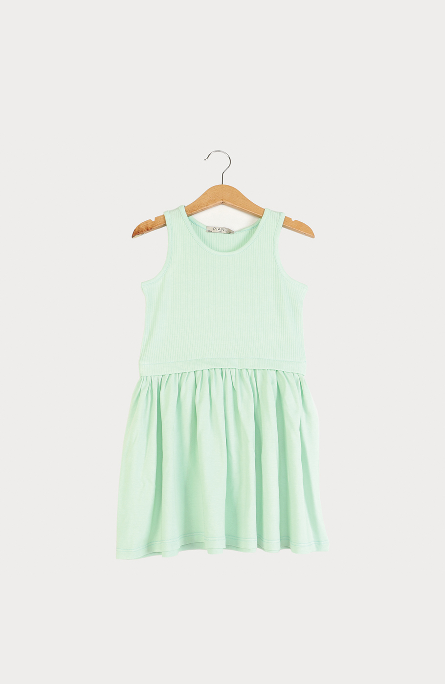 پیراهن ویسکوز کبریتی و ساده  آستین حلقه ای