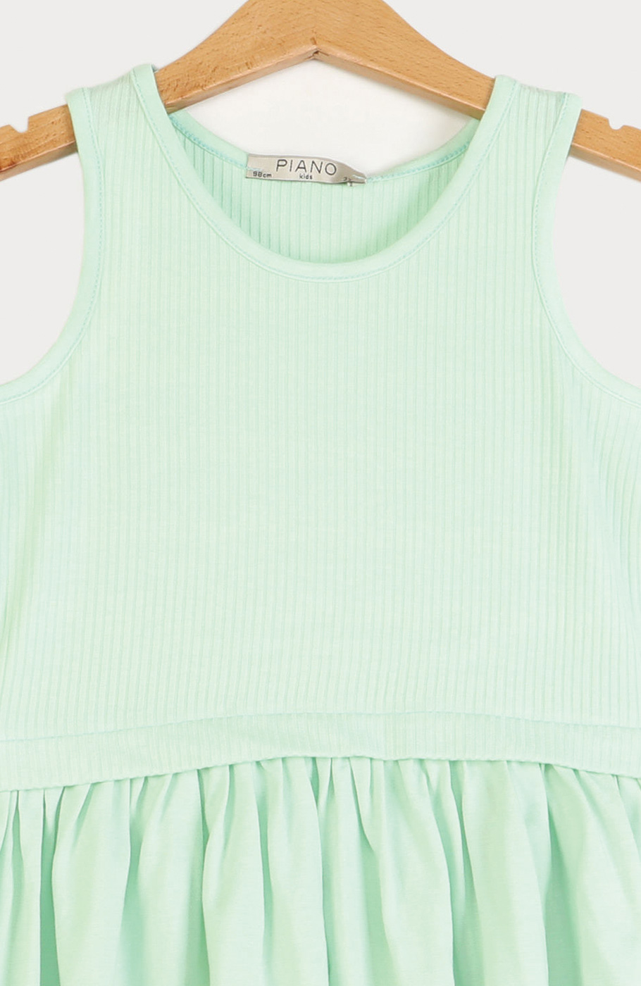 پیراهن ویسکوز کبریتی و ساده  آستین حلقه ای