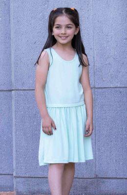 پیراهن ویسکوز کبریتی و ساده  آستین حلقه ای