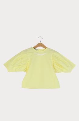 بلوز پوپلین نازک آستین پیلی دار