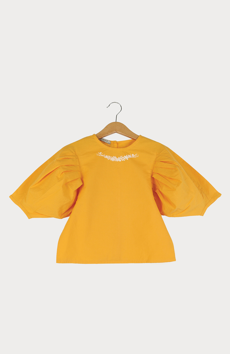 بلوز پوپلین نازک آستین پیلی دار