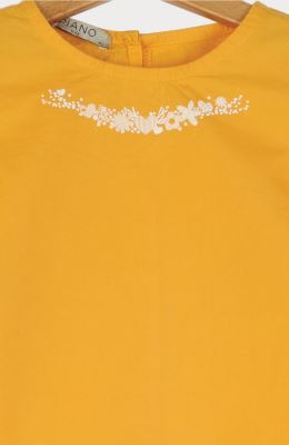 بلوز پوپلین نازک آستین پیلی دار