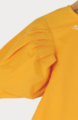 بلوز پوپلین نازک آستین پیلی دار