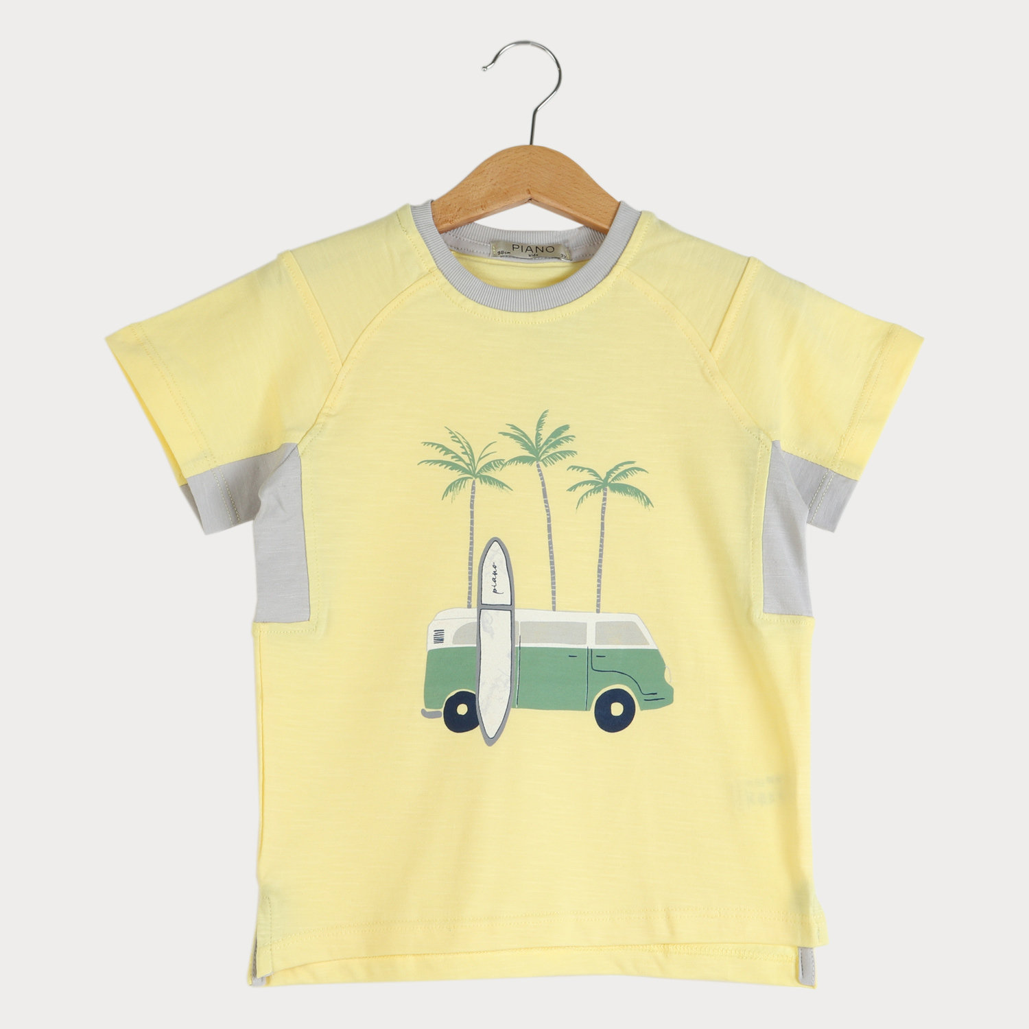 تیشرت یکرو لایکرا اسلپ برش دار