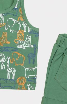 تاپ و شلوارک یکرو لایکرا