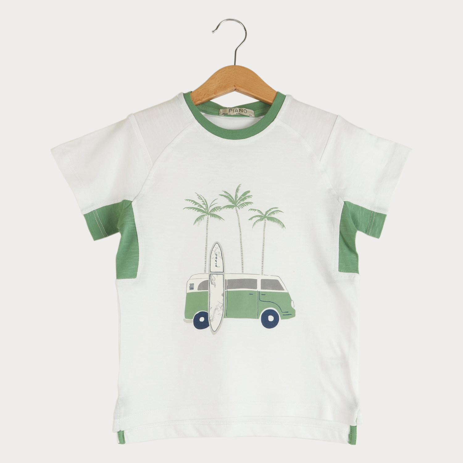 تیشرت یکرو لایکرا اسلپ برش دار