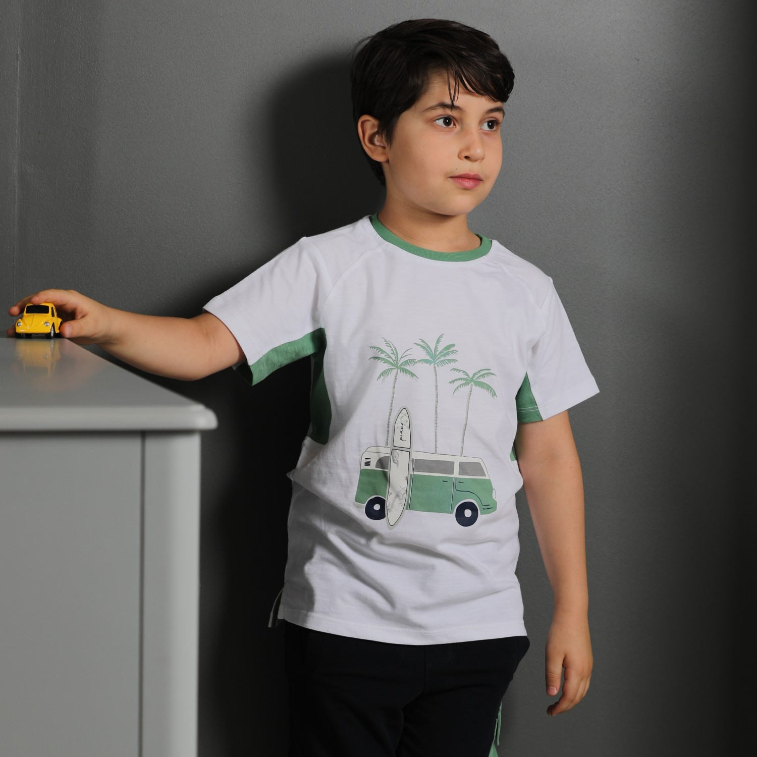 تیشرت یکرو لایکرا اسلپ برش دار