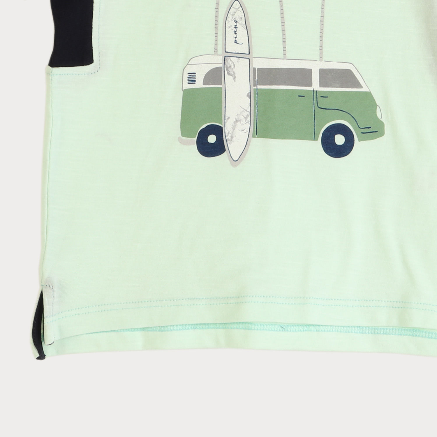 تیشرت یکرو لایکرا اسلپ برش دار