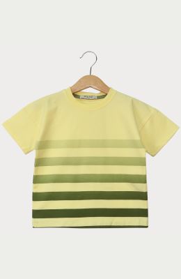 تیشرت یکرو لایکرا راه راه طیفی