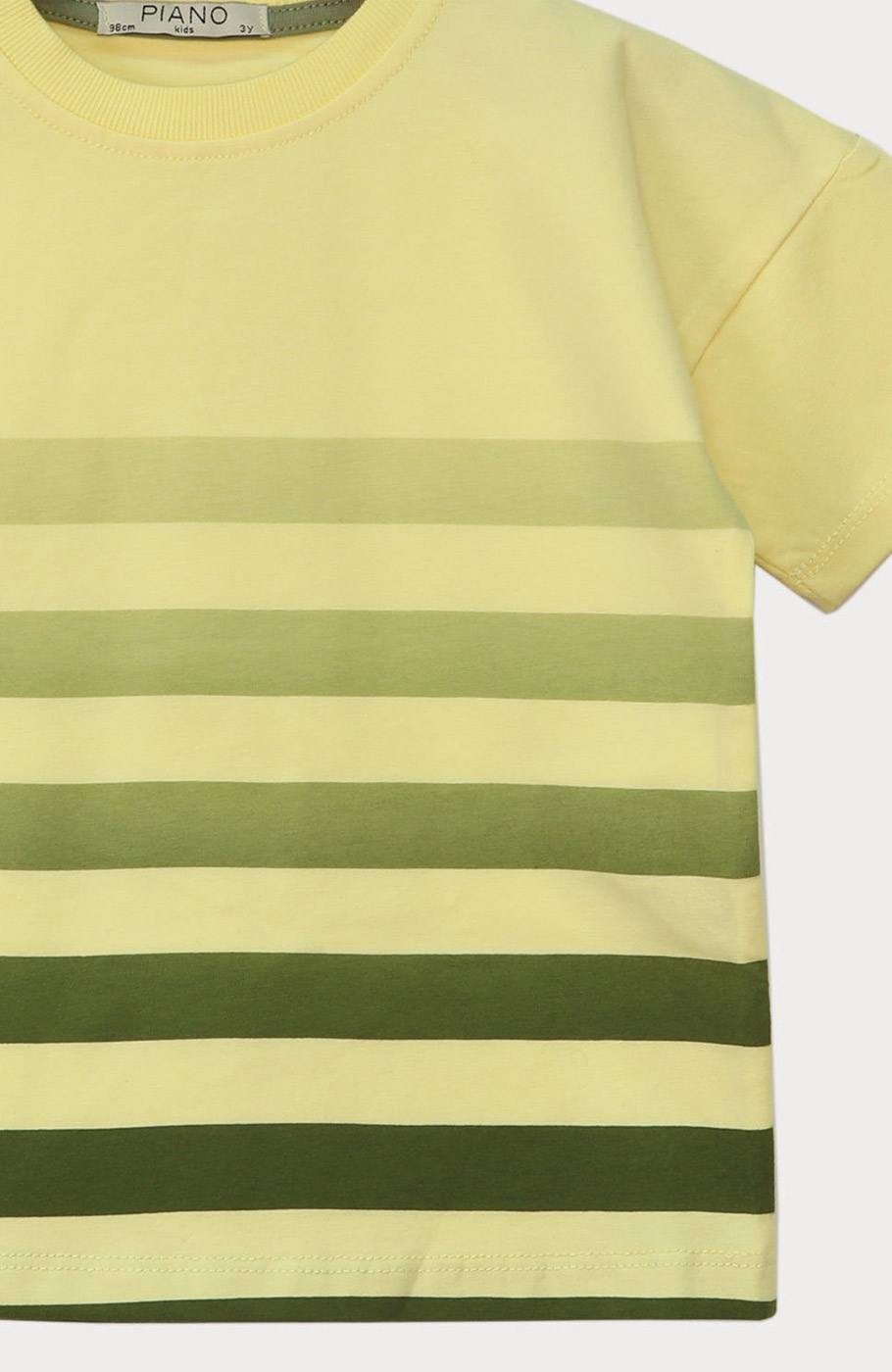 تیشرت یکرو لایکرا راه راه طیفی