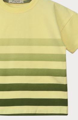 تیشرت یکرو لایکرا راه راه طیفی