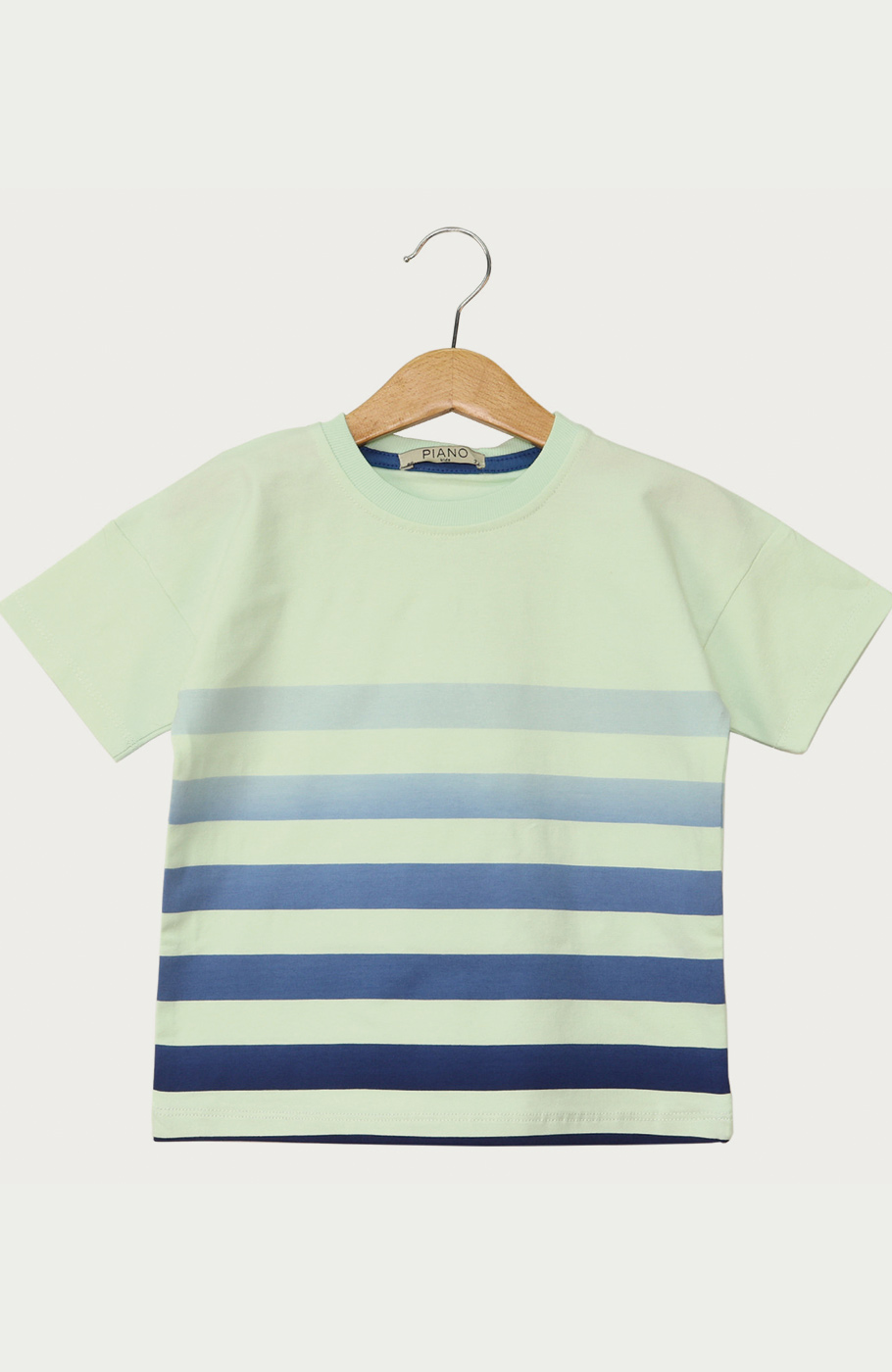 تیشرت یکرو لایکرا راه راه طیفی