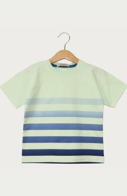 تیشرت یکرو لایکرا راه راه طیفی