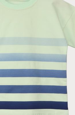 تیشرت یکرو لایکرا راه راه طیفی