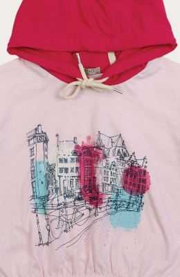 هودی یکرو لایکرا اسلپ آستین کوتاه