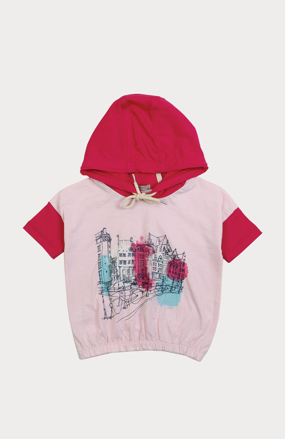 هودی یکرو لایکرا اسلپ آستین کوتاه