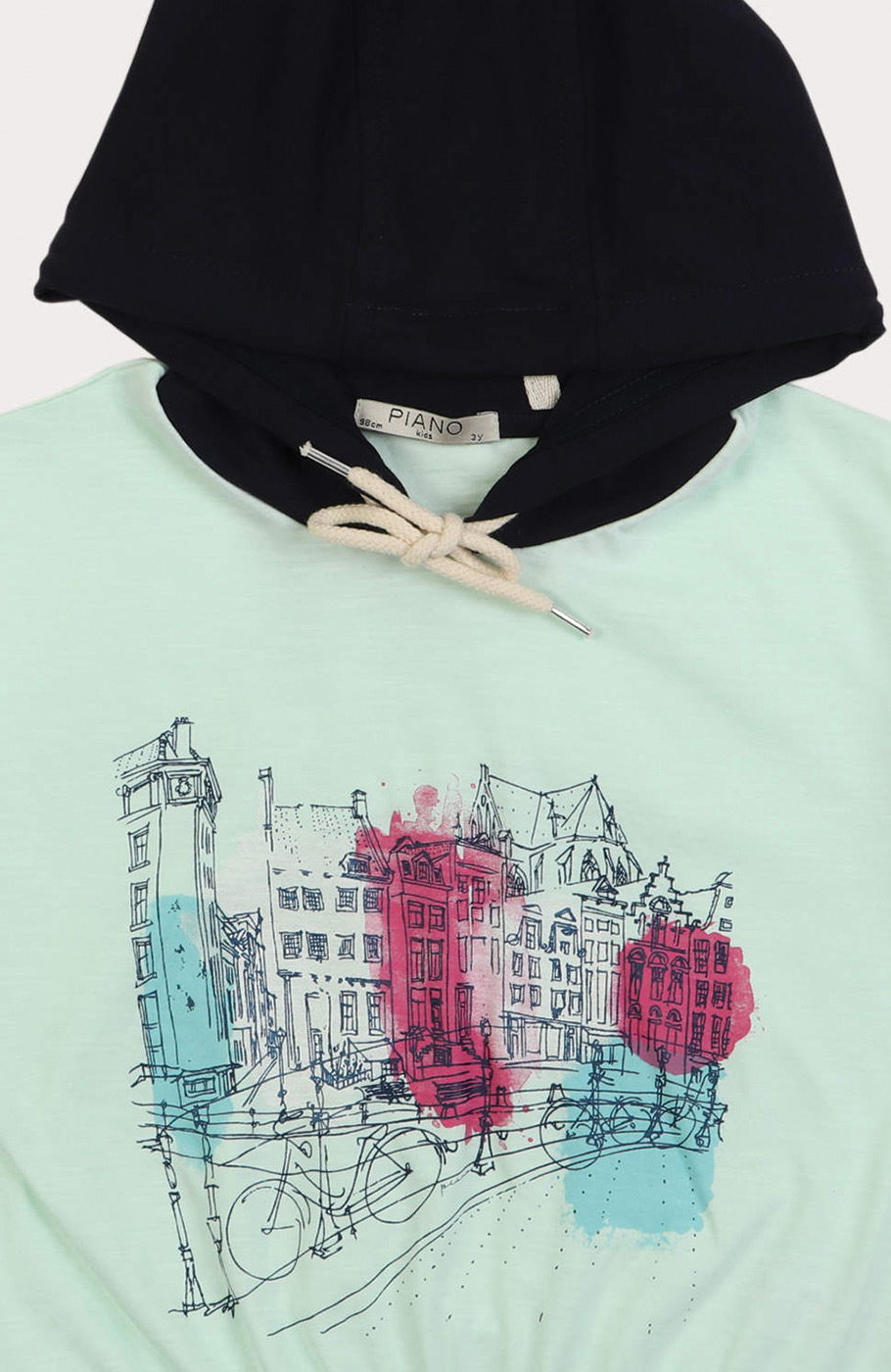 هودی یکرو لایکرا اسلپ آستین کوتاه