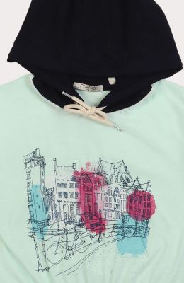 هودی یکرو لایکرا اسلپ آستین کوتاه