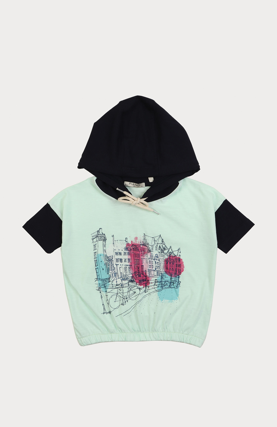 هودی یکرو لایکرا اسلپ آستین کوتاه