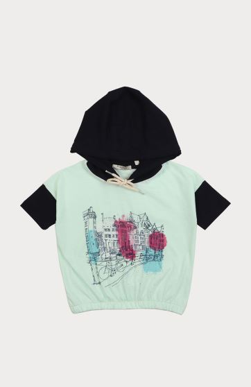 هودی یکرو لایکرا اسلپ آستین کوتاه