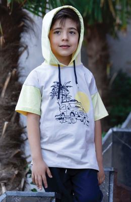 هودی یکرو لایکرا آستین افتاده