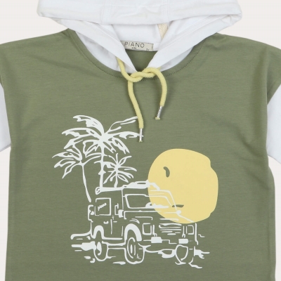 هودی یکرو لایکرا آستین افتاده