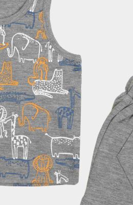 تاپ و شلوارک یکرو لایکرا