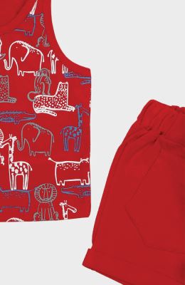 تاپ و شلوارک یکرو لایکرا