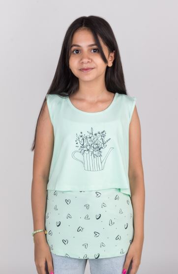 تاپ زیر و رو ویسکوز ساده