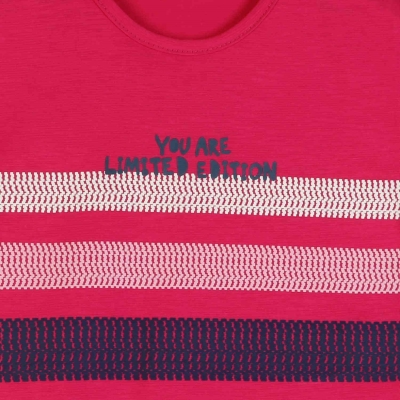 تیشرت یکرو لایکرا اسلپ جلو گره ای