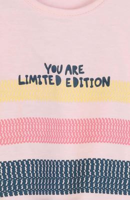 تیشرت یکرو لایکرا اسلپ جلو گره ای