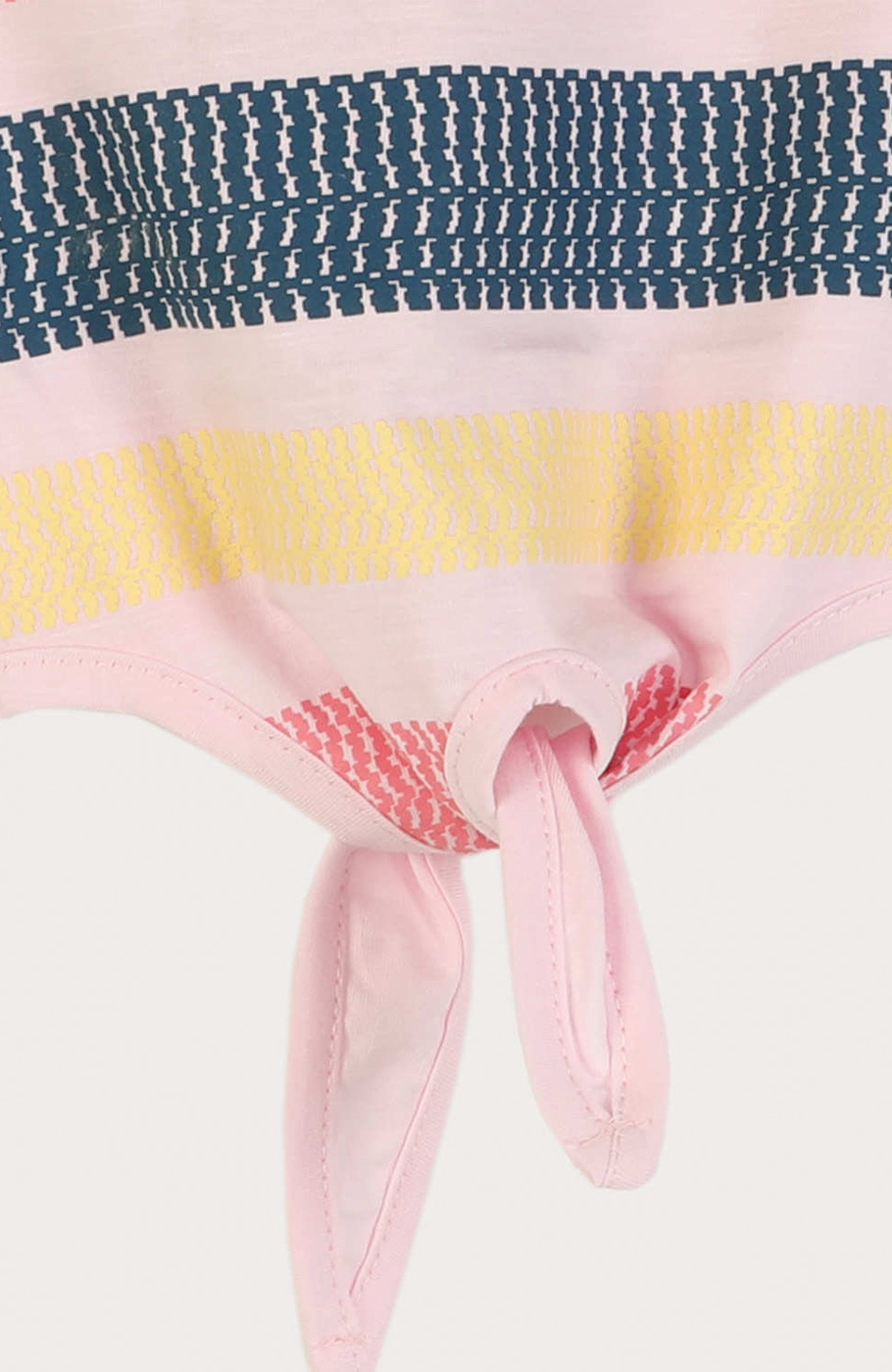 تیشرت یکرو لایکرا اسلپ جلو گره ای